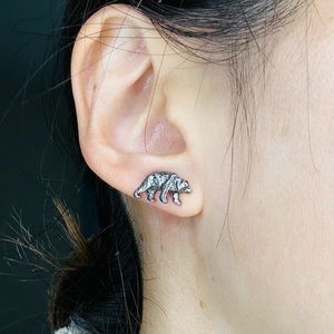 Yellow Stone Bear Earing